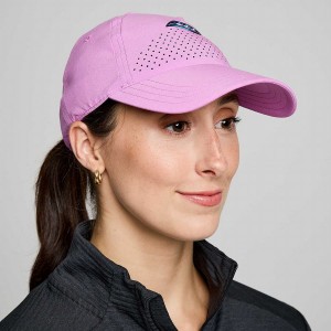 Women's Saucony Outpace Petite Hats Purple | SG S83529-W28