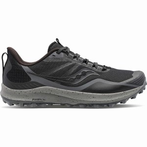 Women's Saucony Peregrine 12 Trail Running Shoes Black / Grey | SG S56493-Q58