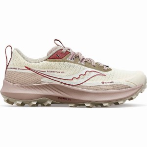 Women's Saucony Peregrine 13 GTX Trail Running Shoes Beige | SG S57386-N83