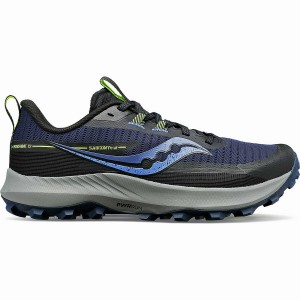 Women's Saucony Peregrine 13 Trail Running Shoes Navy / Khaki | SG S89253-C15