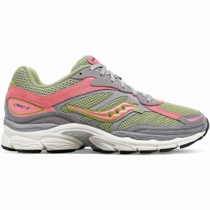 Women's Saucony ProGrid Omni 9 Premium Sneakers Grey / Green | SG S18972-M87