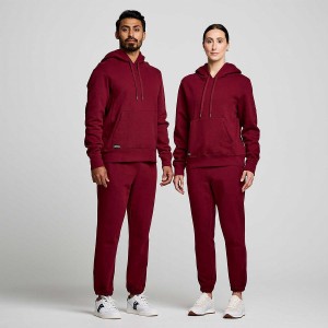 Women's Saucony Recovery Hoody Hoodie Red | SG S02749-F13