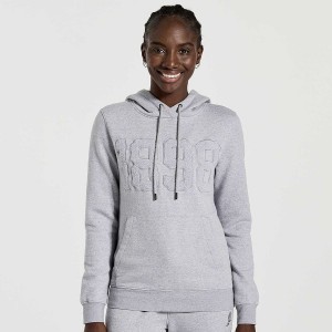 Women's Saucony Rested Hoodie Light Grey | SG S87923-Y15