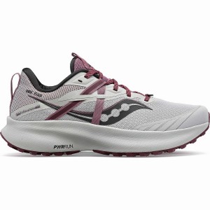 Women's Saucony Ride 15 TR Trail Running Shoes Grey / Purple | SG S25891-S87