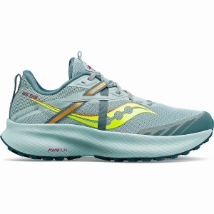 Women's Saucony Ride 15 TR Trail Running Shoes Turquoise / Yellow | SG S06812-G45