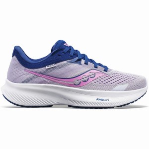 Women's Saucony Ride 16 Running Shoes Purple / Indigo | SG S06173-Y37