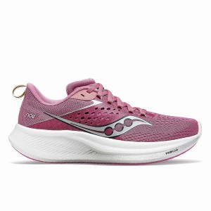 Women's Saucony Ride 17 Running Shoes Purple / Silver | SG S15607-R56