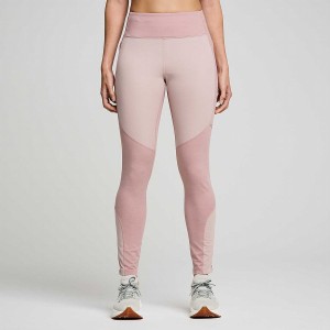 Women's Saucony Runshield Tight Smoke Heather | SG S86012-F86