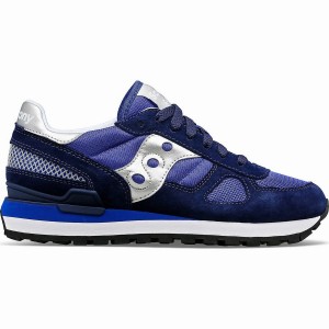 Women's Saucony Shadow Original Sneakers Navy / Silver | SG S21463-V38