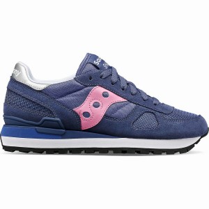 Women's Saucony Shadow Original Sneakers Navy / Pink | SG S71690-B16