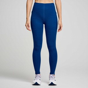 Women's Saucony Solstice Tight Indigo | SG S97305-Q35