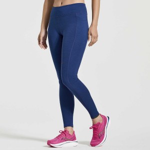 Women's Saucony Solstice Tight Navy | SG S05297-Q62