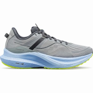 Women's Saucony Tempus Running Shoes Grey / Blue | SG S89167-Y17