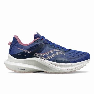 Women's Saucony Tempus Running Shoes Navy / Purple | SG S23076-T29