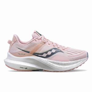 Women's Saucony Tempus Running Shoes Pink / Navy | SG S52708-Y74