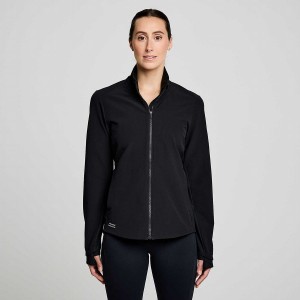 Women's Saucony Triumph Jackets Black | SG S92685-H80