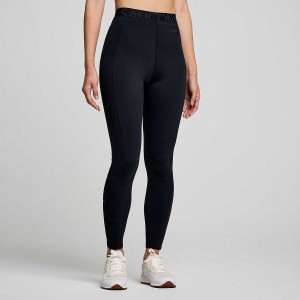 Women's Saucony Triumph Tight Black | SG S19328-L87