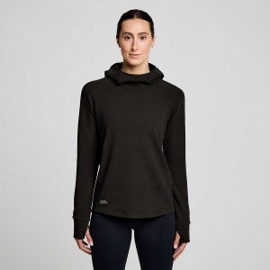 Women's Saucony Triumph Tunic Hoodie Black | SG S18640-U93