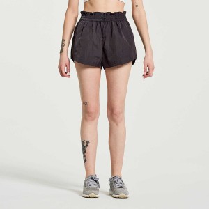 Women's Saucony Unwind Shorts Black | SG S63849-G27