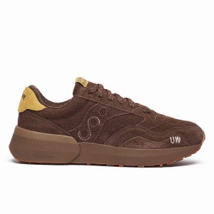 Women's Saucony X Universal Works Jazz NXT Sneakers Brown | SG S43286-S54