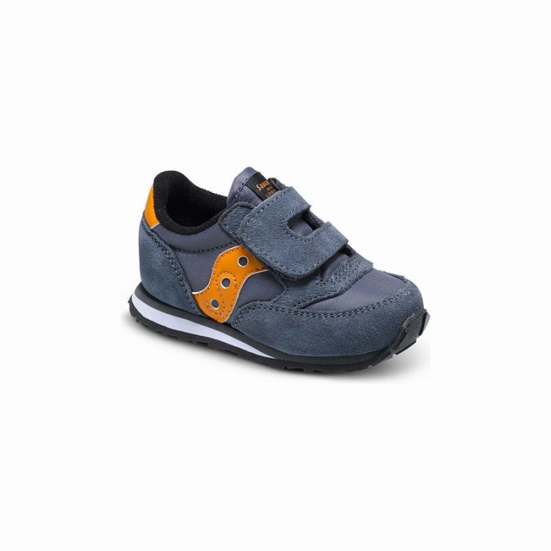 Kids' Saucony Baby Jazz Hook & Loop Sneakers Grey / Orange | SG S10934-R24