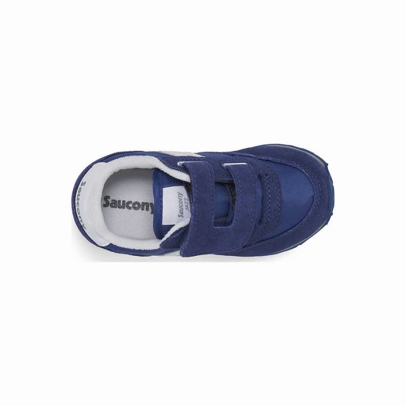 Kids' Saucony Baby Jazz Hook & Loop Sneakers Navy / White | SG S25639-Z18