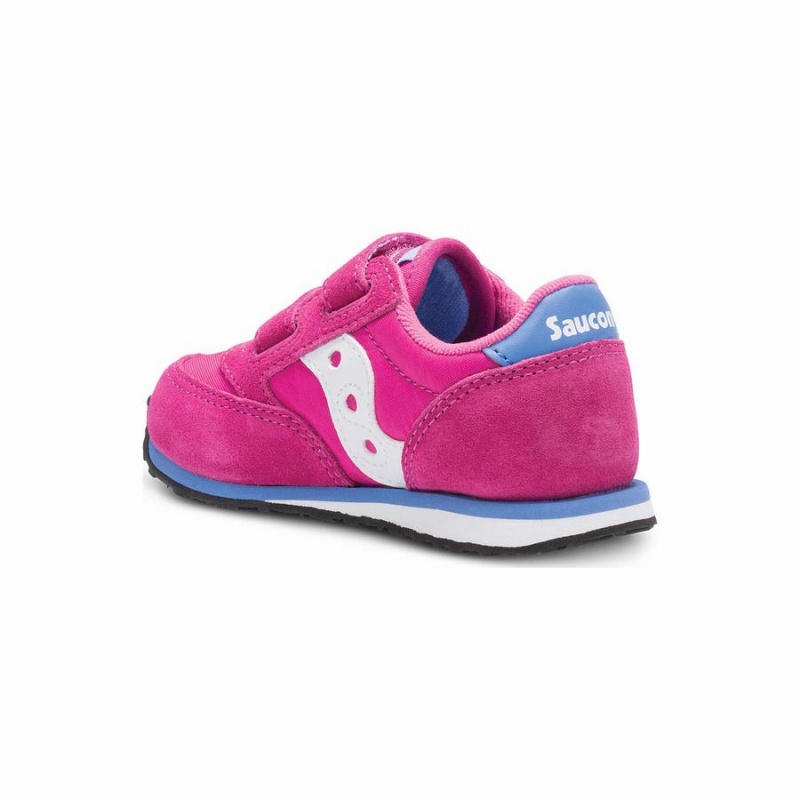 Kids' Saucony Jazz Hook & Loop Sneakers Pink | SG S70615-S01