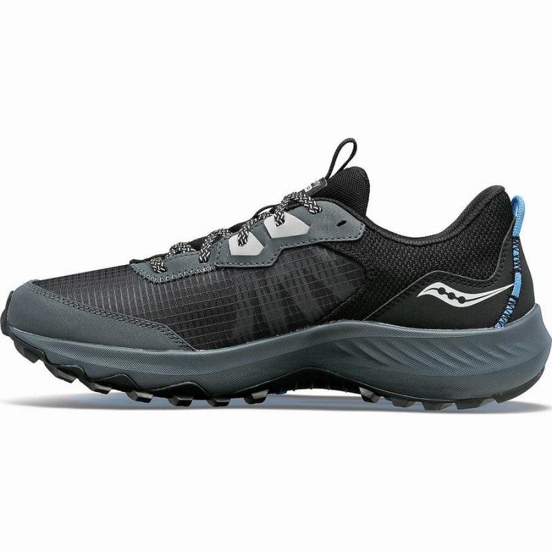 Men's Saucony Aura TR GTX Trail Running Shoes Grey / Black | SG S62478-Q15