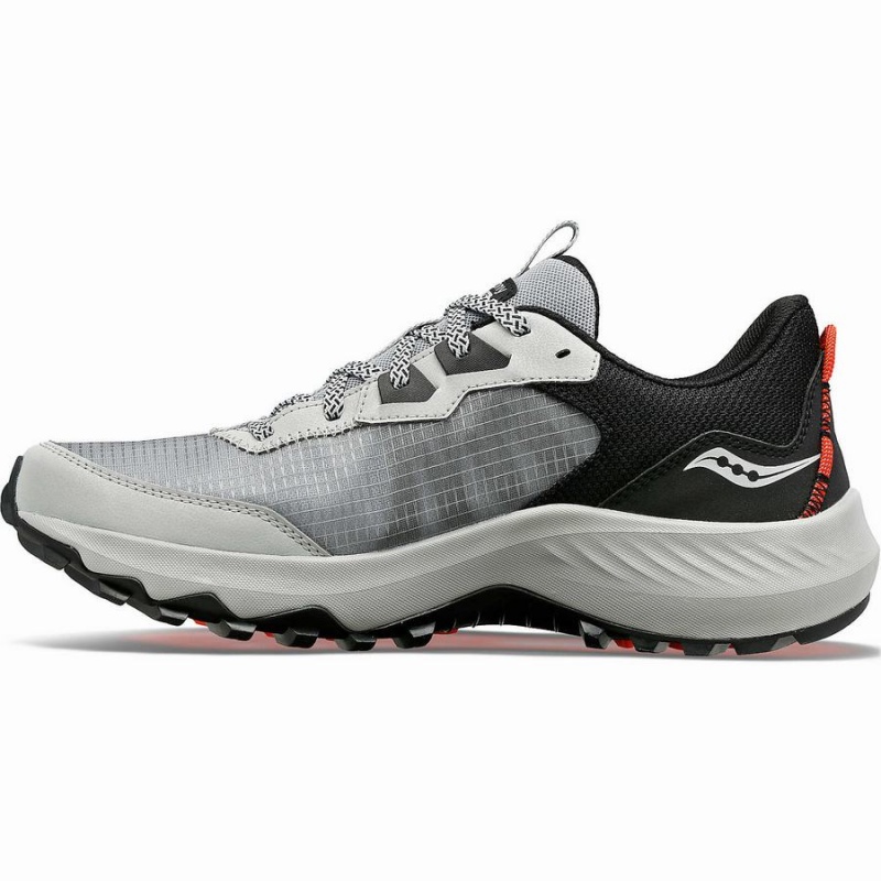 Men's Saucony Aura TR Running Shoes Grey / Black | SG S72106-T36