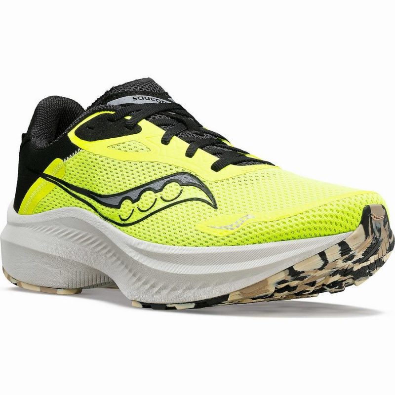 Men's Saucony Axon 3 Running Shoes Yellow / Black | SG S35928-R63