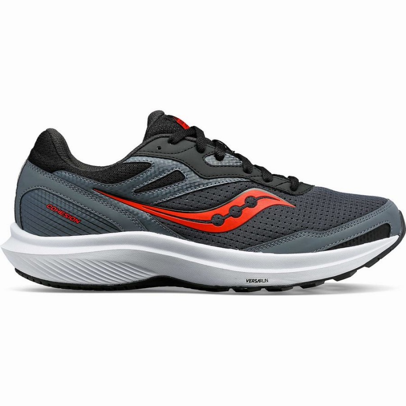 Men\'s Saucony Cohesion 16 Running Shoes Grey / Red Blue | SG S20974-J78