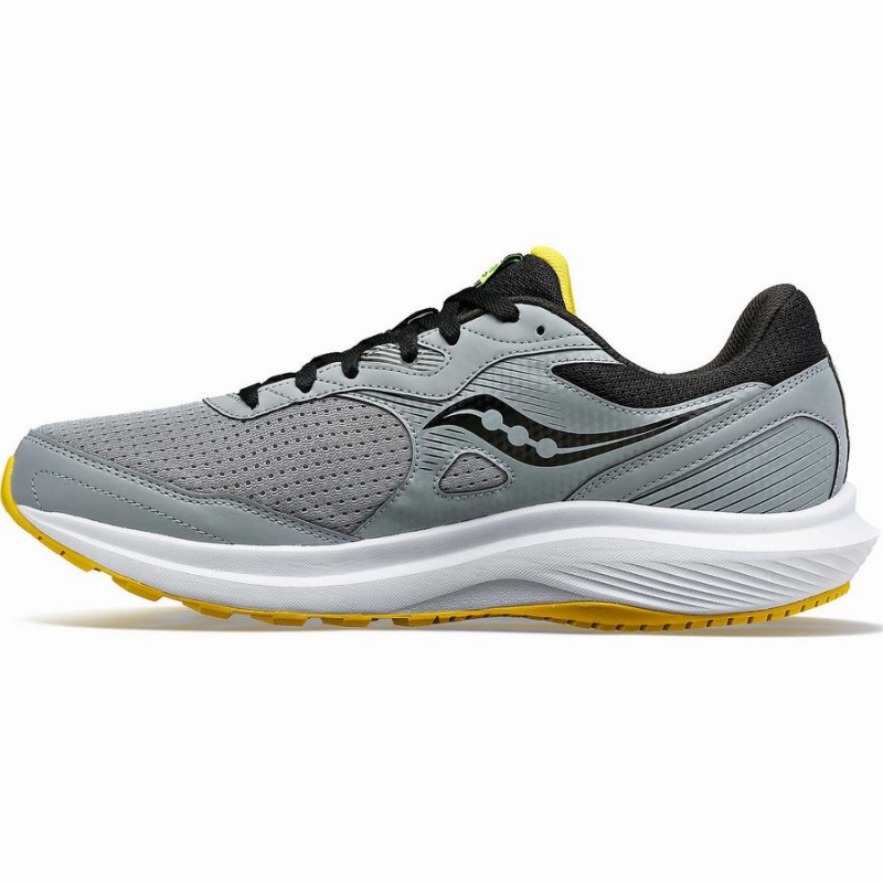 Men's Saucony Cohesion 16 Walking Shoes Grey / Yellow | SG S09751-U10