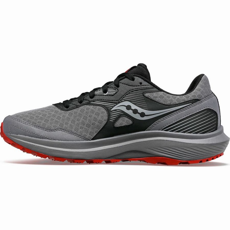 Men's Saucony Cohesion TR16 Running Shoes Grey / Burgundy | SG S80647-Y81