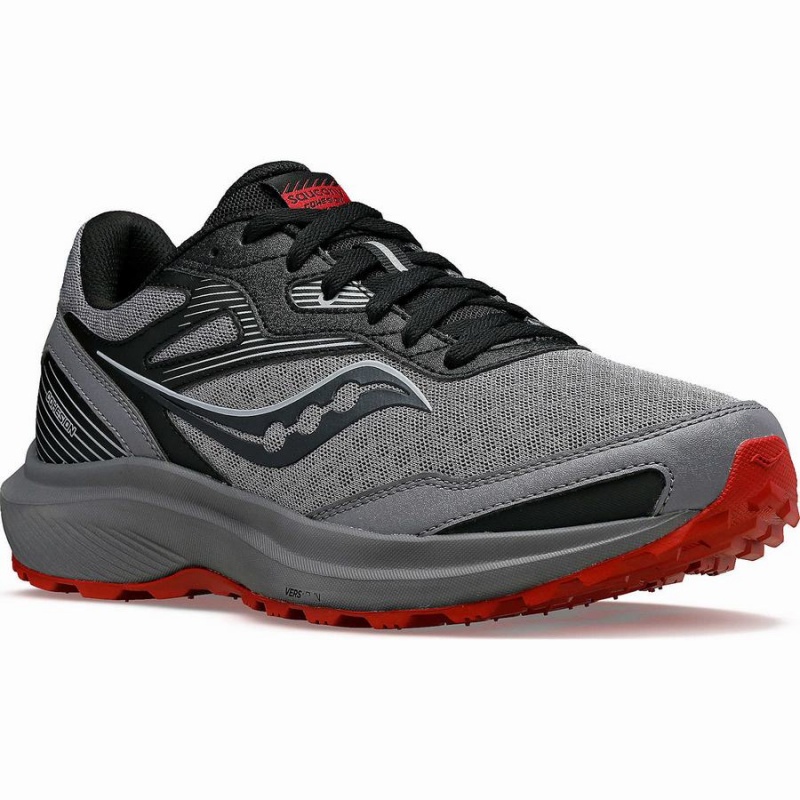 Men's Saucony Cohesion TR16 Running Shoes Grey / Burgundy | SG S80647-Y81