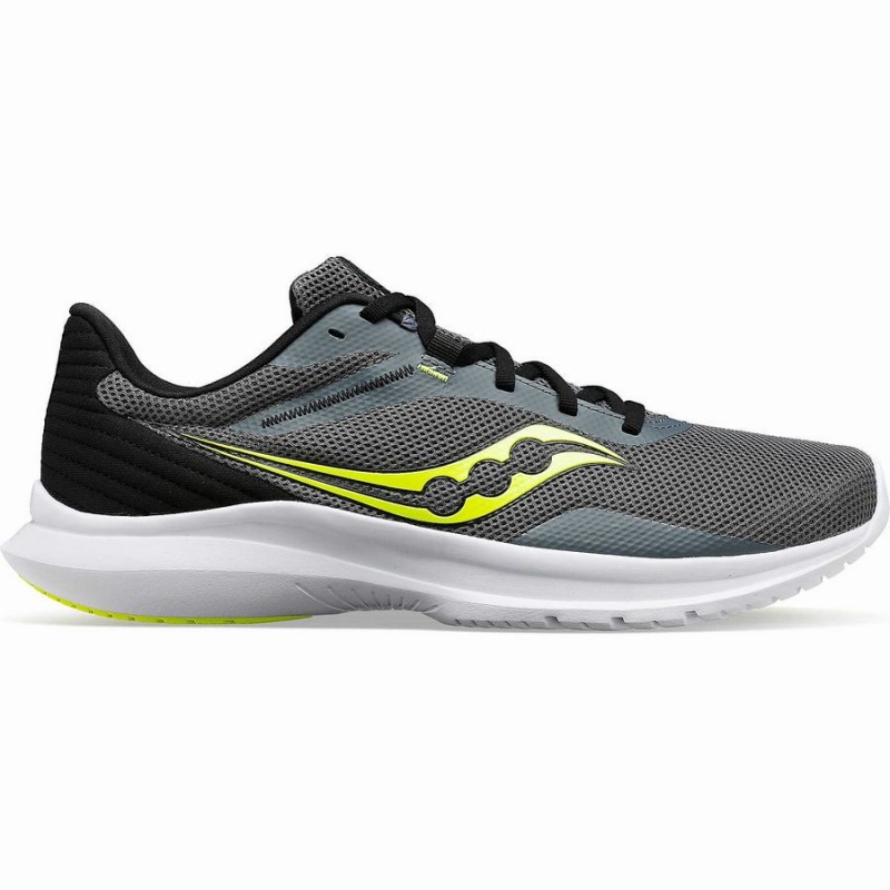 Men\'s Saucony Convergence Running Shoes Yellow / Grey | SG S75042-A92