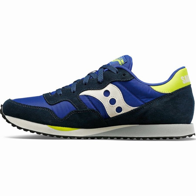 Men's Saucony DXN Trainer Sneakers Blue / White / Light Green | SG S76581-V64