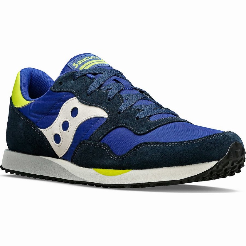 Men's Saucony DXN Trainer Sneakers Blue / White / Light Green | SG S76581-V64