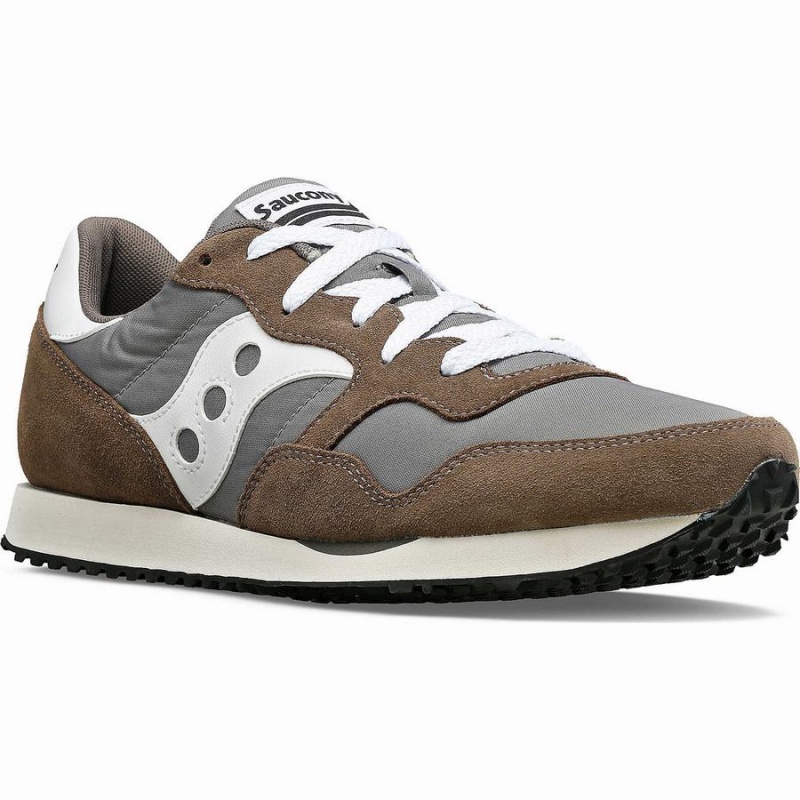 Men's Saucony DXN Trainer Sneakers Grey / White | SG S51428-J69