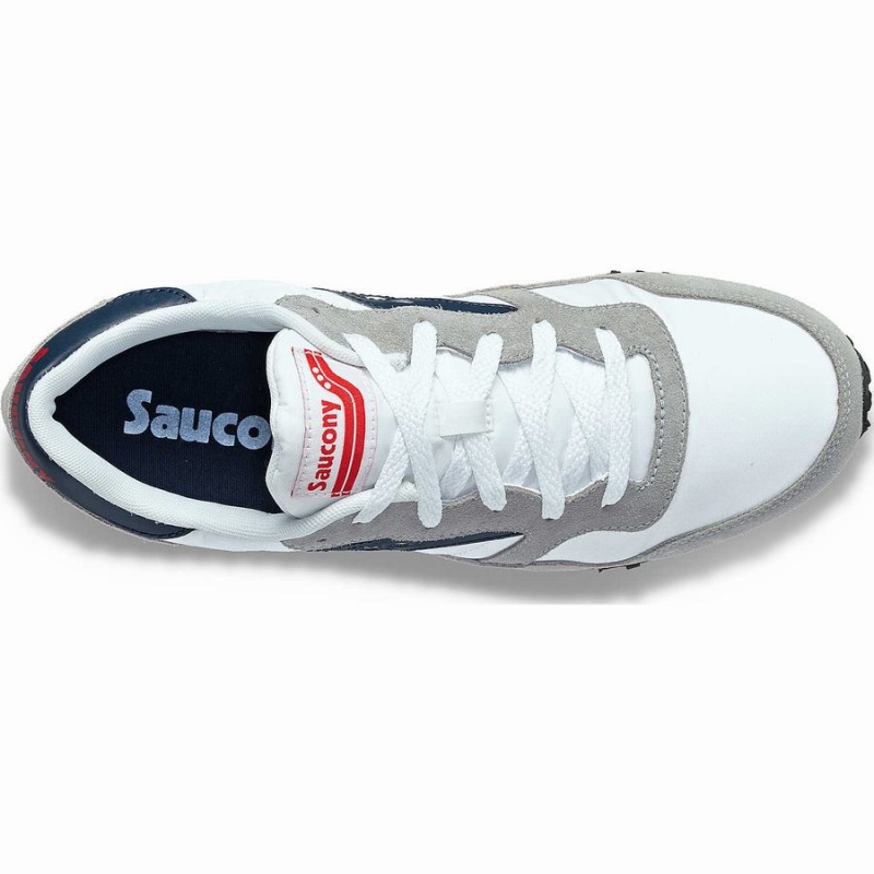 Men's Saucony DXN Trainer Sneakers White / Navy | SG S34768-F69