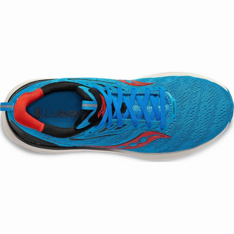 Men's Saucony Echelon 9 Running Shoes Blue | SG S37659-Z07