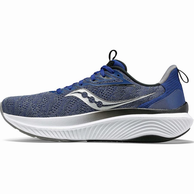 Men's Saucony Echelon 9 Wide Running Shoes Indigo / Black | SG S29807-B37