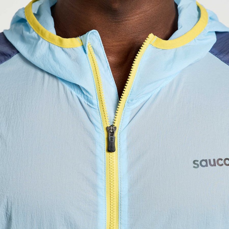 Men's Saucony Elevate Packaway Jackets Blue | SG S78321-L23