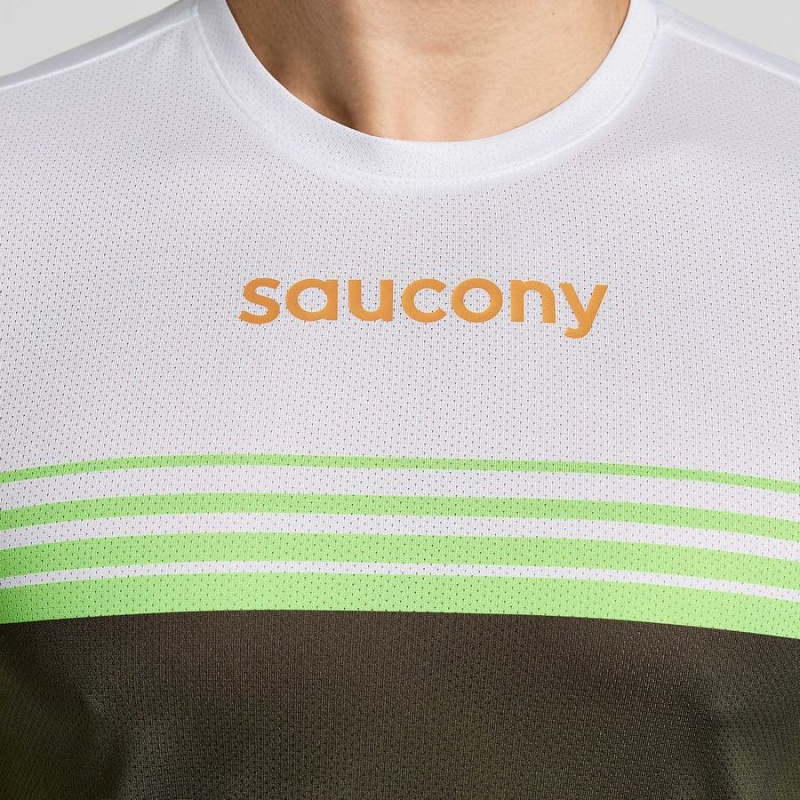 Men's Saucony Elite Long Sleeve T Shirts Umbra | SG S02786-P30