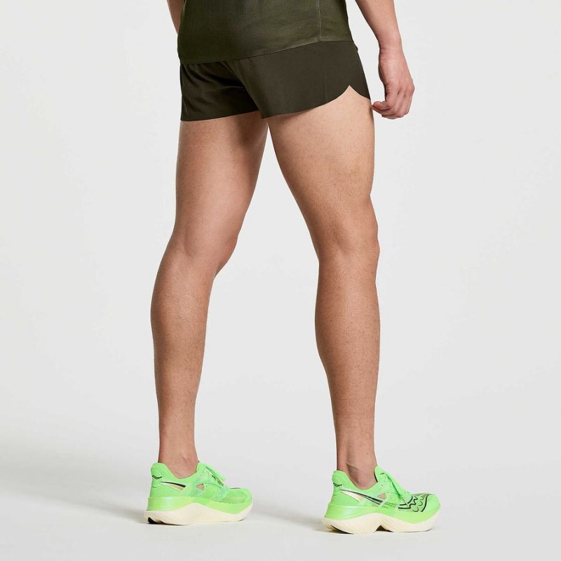 Men's Saucony Elite Split Shorts Umbra | SG S67542-X68