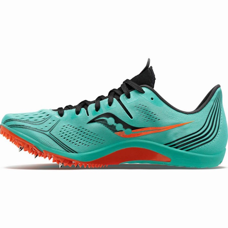 Men's Saucony Endorphin 3 Spike Track Spikes Mint / Black | SG S64238-T71