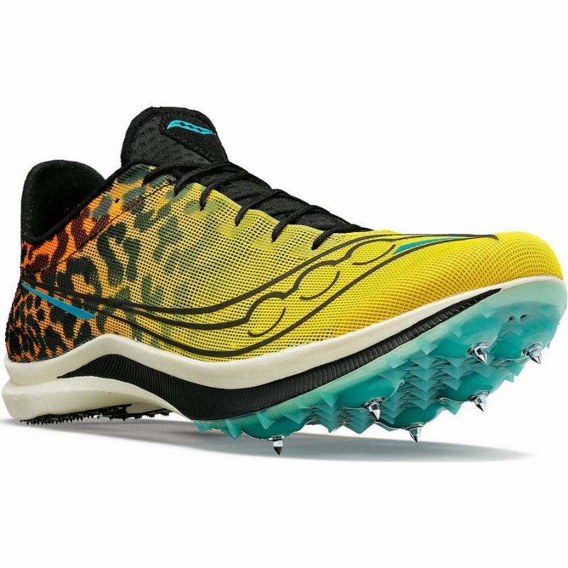 Men's Saucony Endorphin Cheetah Track Spikes Black | SG S95140-Y39