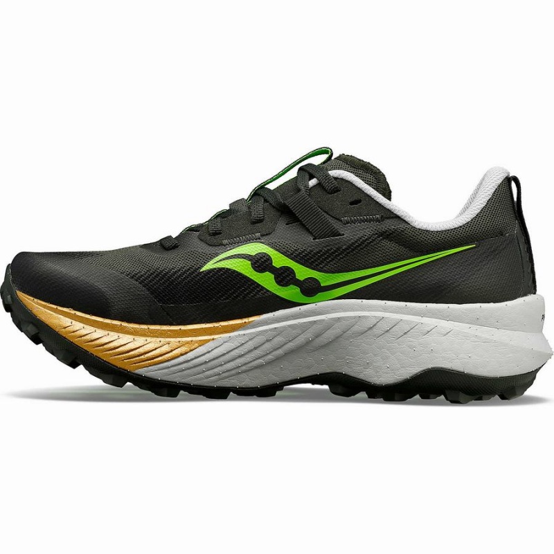 Men's Saucony Endorphin Edge Running Shoes Umbra / Slime | SG S23059-H63