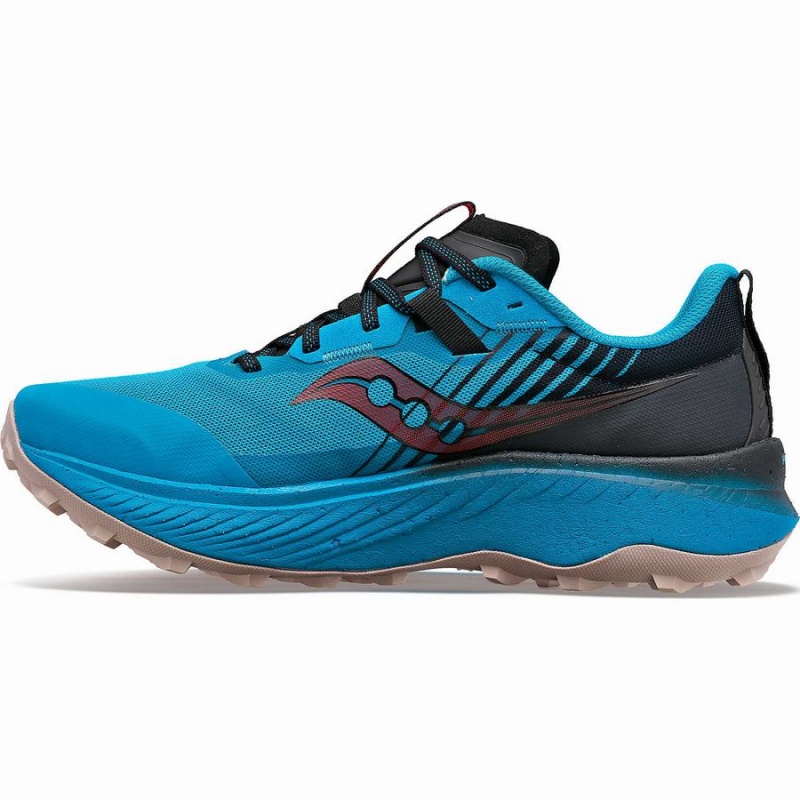 Men's Saucony Endorphin Edge Running Shoes Blue / Black | SG S24956-L84