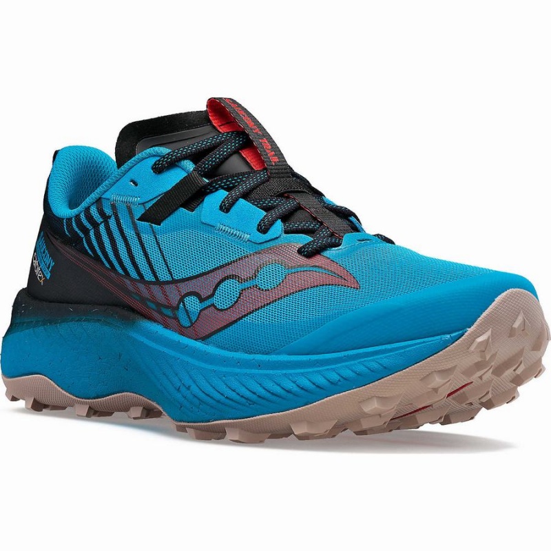 Men's Saucony Endorphin Edge Running Shoes Blue / Black | SG S24956-L84