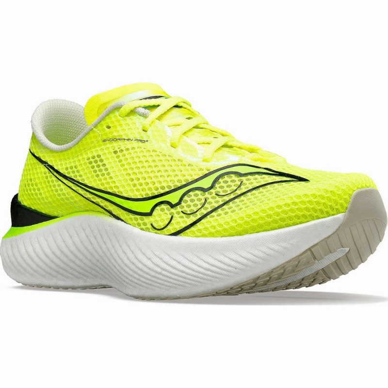 Men's Saucony Endorphin Pro 3 Running Shoes Yellow | SG S71354-G83